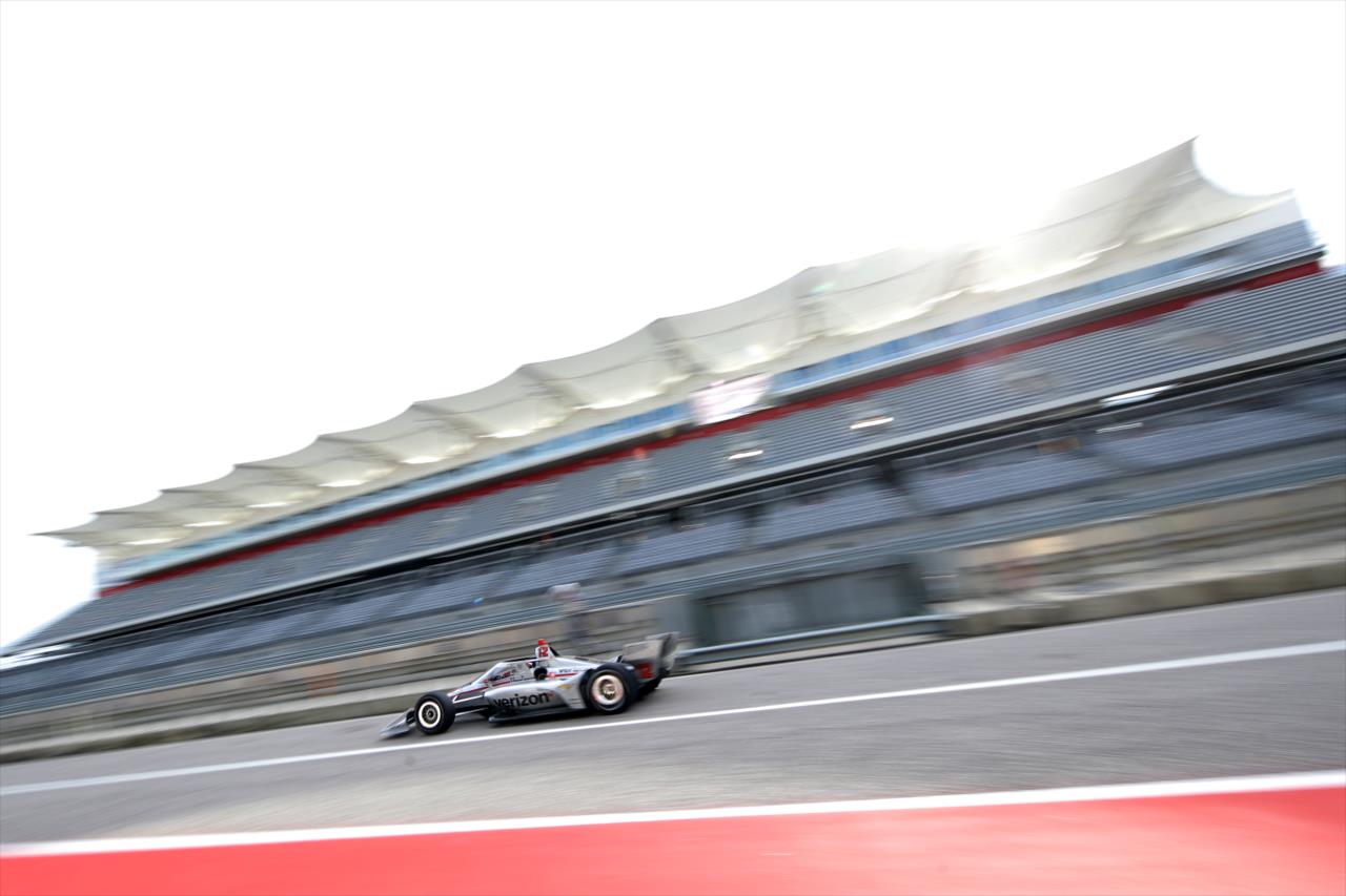 Will Power rolls down pit lane during the Open Test at Circuit of The Americas in Austin, TX -- Photo by: Chris Graythen (Getty Images)